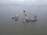 上海市海災(zāi)防治項(xiàng)目順利完成首個(gè)套箱安裝